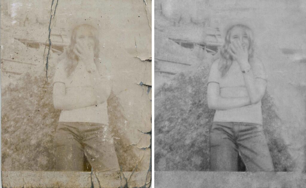 Photo Restoration Before & After 2 by Stacey Brent Photography. Newfoundland, Canada 2