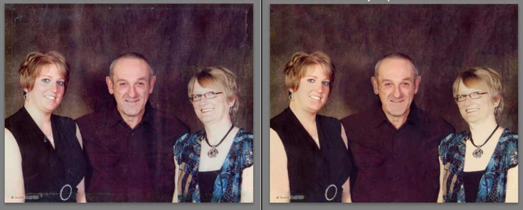 Photo Restoration Before & After 3 by Stacey Brent Photography. Newfoundland, Canada 1