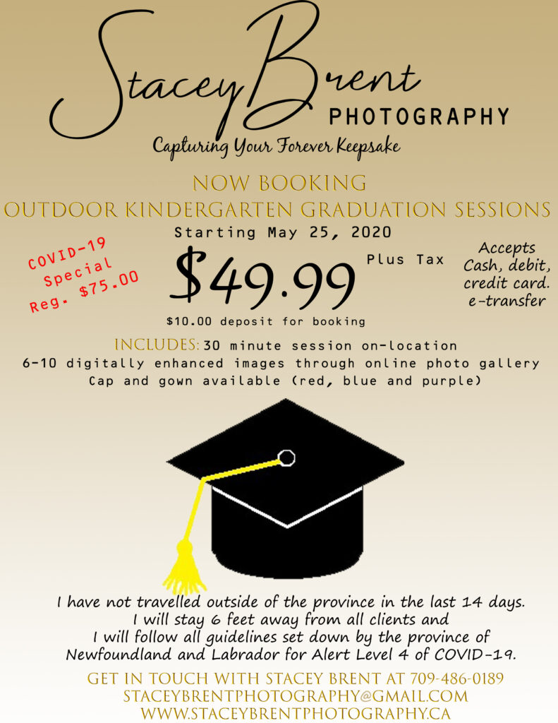 2020 Kindergarten Grad Advertisement for Stacey Brent Photography