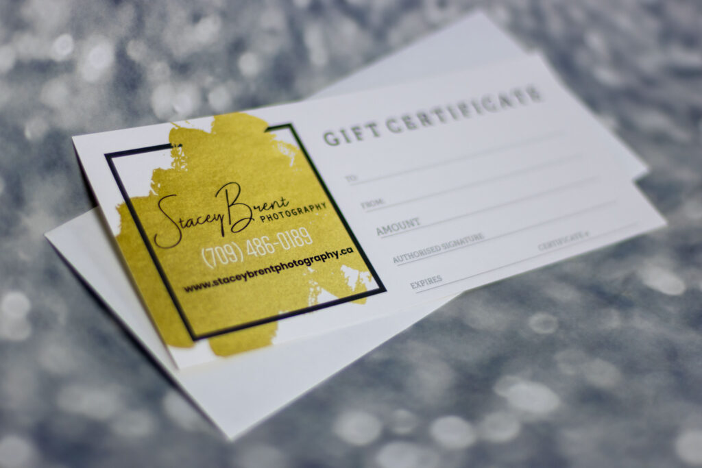 2020 Gift Certificate for Stacey Brent Photography