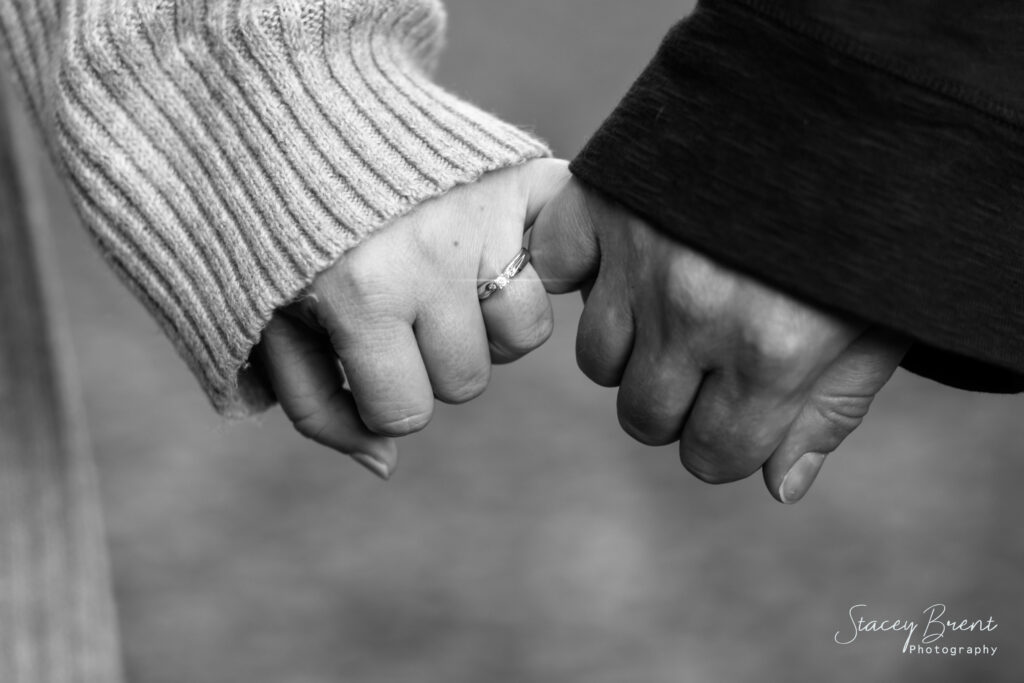 Engagement Session pinky promise beautiful idea. Stacey Brent Photography, Central Newfoundland.