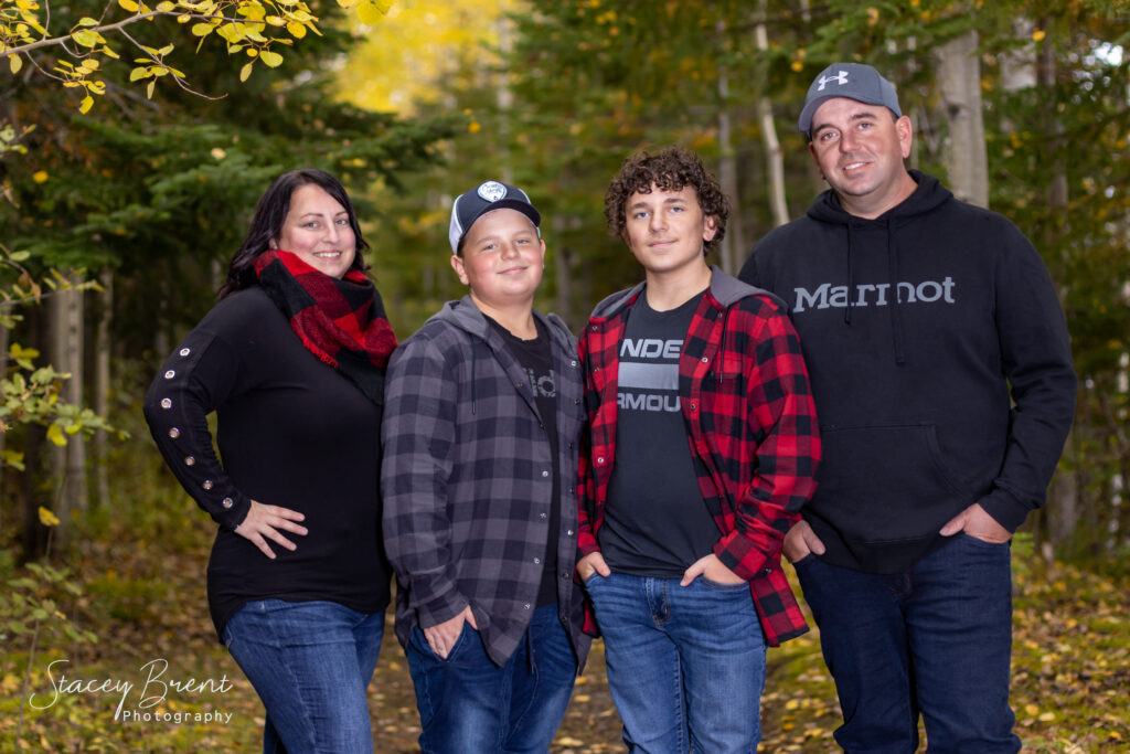 Family Session during the Fall. Stacey Brent Photography, Central Newfoundland.