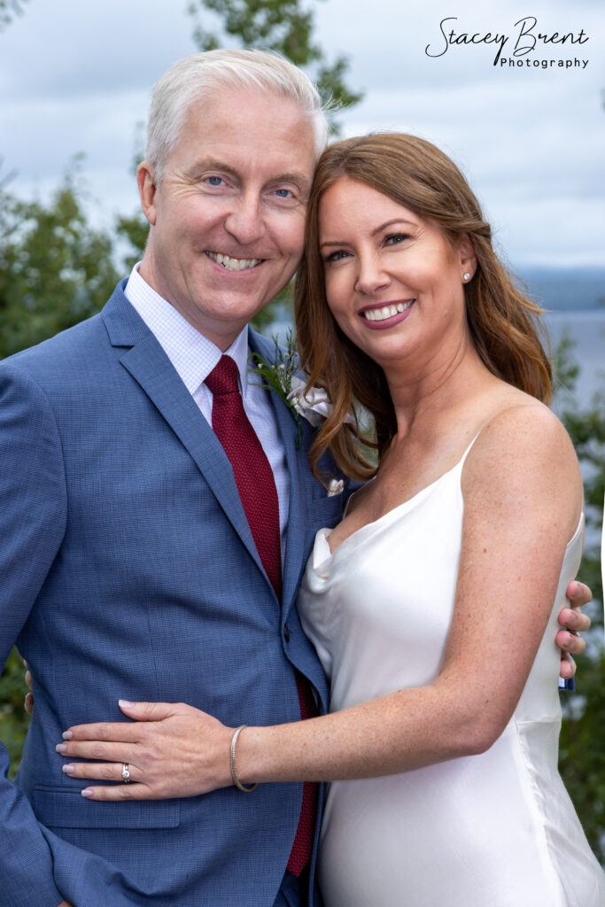 Wedding of bride and groom. Stacey Brent Photography, Central Newfoundland.